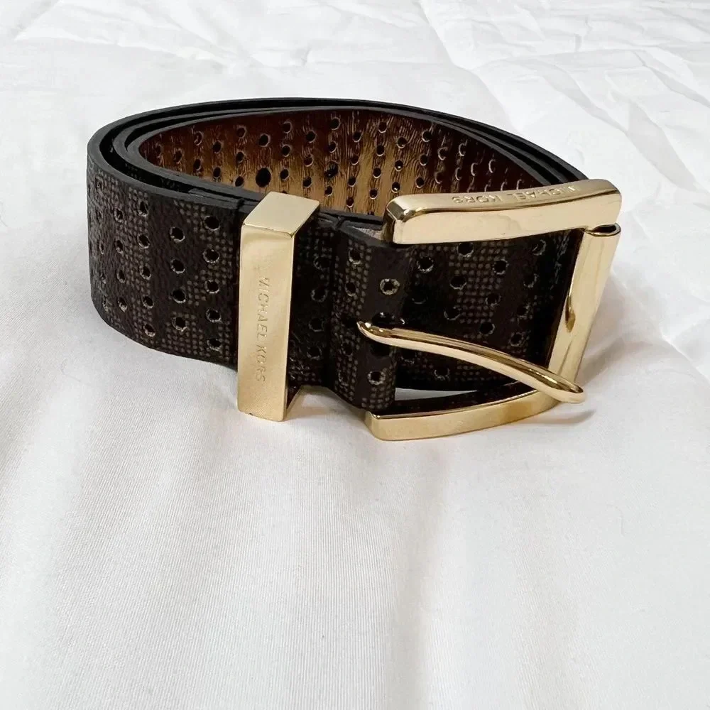 Michael Kors Signature Print Belt